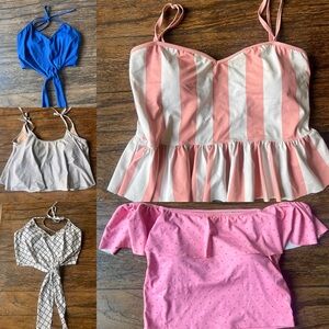 Kortni Jeane swim suit tops (all xl, except grey top is large) price is for all